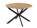 Mesa de comedor extensible Lapoblación redonda roble Amazonia