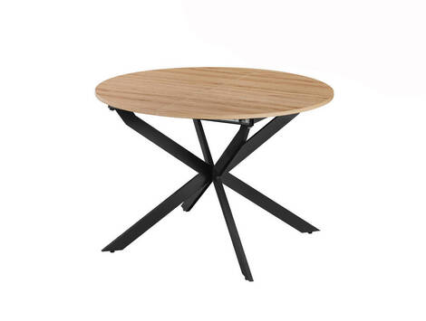 Mesa de comedor extensible Lapoblación redonda roble Amazonia