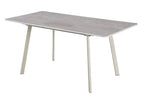 Mesa de comedor extensible Olóriz efecto piedra beige