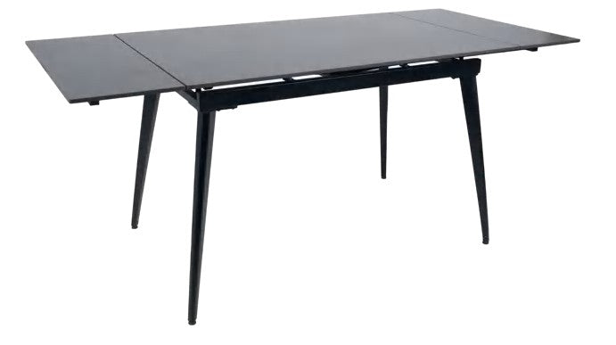 Mesa de comedor extensible Monteagudo cerámica efecto piedra gris