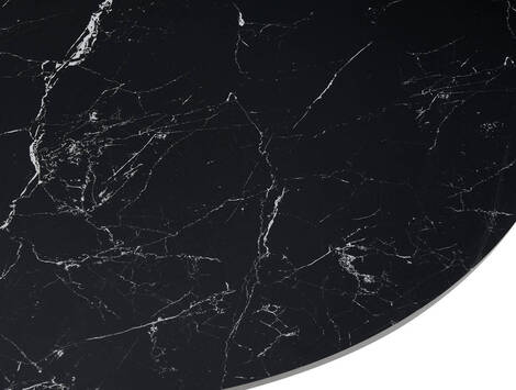 Mesa de comedor Marcilla redonda cerámica efecto mármol Ø110/120