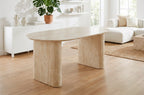 Mesa Comedor Oval Extensible 150 - 190 - 230 cm Pietra