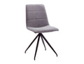 Silla tapizada Ezprogui en tela Barrel con costuras horizontales - Gris