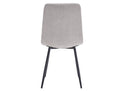 Silla tapizada Beire capitoné en tela repelente al agua - Beige Claro