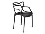 Silla apilable Valtierra de polipropileno - Negro