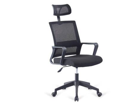 Silla de oficina Ansoáin ergonómica con reposacabezas