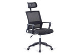 Silla de oficina Ansoáin ergonómica con reposacabezas