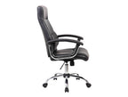 Silla de oficina Mutilva con apoyo lumbar, polipiel negra
