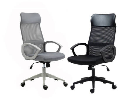 Silla de oficina Olaz ergonómica, respaldo alto y basculante