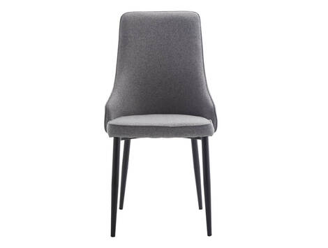 Silla tapizada Izaba en tela Barrel easy clean con ribete