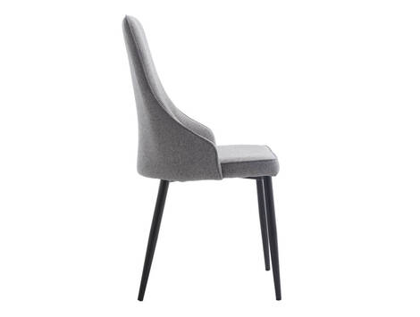 Silla tapizada Izaba en tela Barrel easy clean con ribete