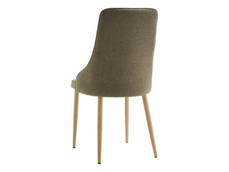 Silla tapizada Izaba en tela Barrel easy clean con ribete