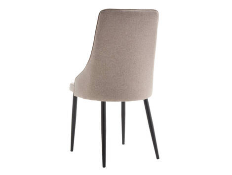 Silla tapizada Izaba en tela Barrel easy clean con ribete