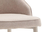 Silla tapizada Izaba en tela Barrel easy clean con ribete