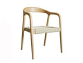 Silla Ibero de madera de fresno con asiento encordado