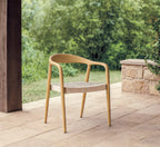 Silla Ibero de madera de fresno con asiento encordado