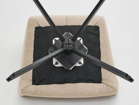 Sillón giratorio Garínoain 360º en tela easy clean