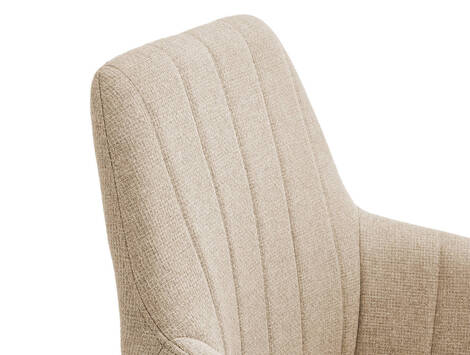 Sillón giratorio Garínoain 360º en tela easy clean