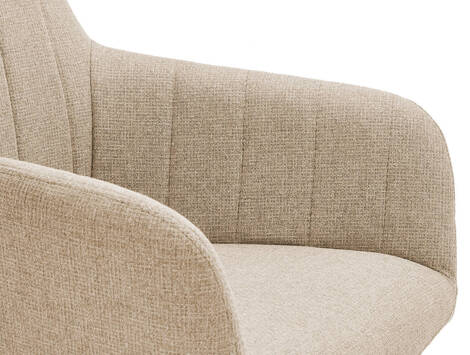 Sillón giratorio Garínoain 360º en tela easy clean