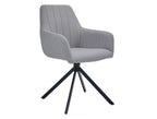 Sillón giratorio Garínoain 360º en tela easy clean - Gris