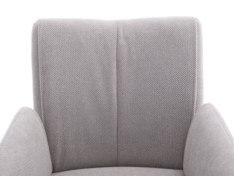 Sillón de comedor Unzué en tela repelente al agua