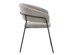 Sillón de comedor Urroz en tela repelente al agua - Beige Tostado