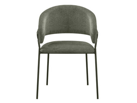 Sillón de comedor Urroz en tela repelente al agua - Verde