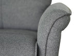 Sillón relax eléctrico Riezu con puerto USB, tela fácil limpieza