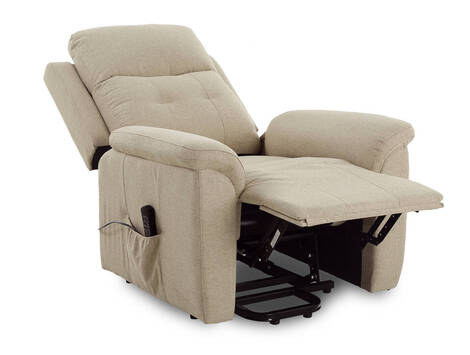 Sillón relax levantapersonas Goñi de 3 motores, tela fácil limpieza
