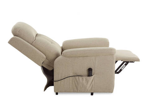 Sillón relax levantapersonas Goñi de 3 motores, tela fácil limpieza