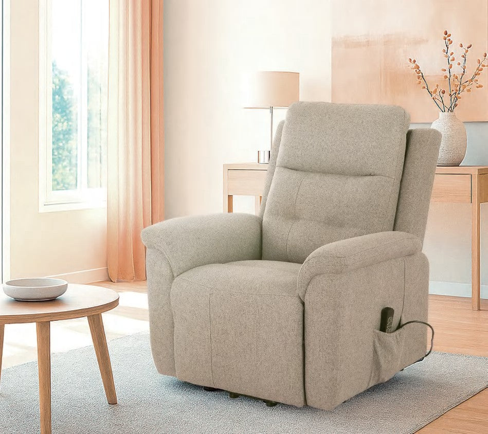 Sillón relax levantapersonas Goñi de 3 motores, tela fácil limpieza