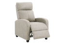 Sillón relax Lantz manual sin palanca, asiento de muelle ensacado - Beige