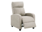 Sillón relax Lantz manual sin palanca, asiento de muelle ensacado - Beige