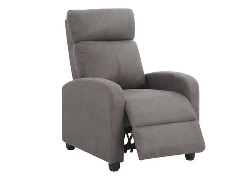 Sillón relax Lantz manual sin palanca, asiento de muelle ensacado - Gris