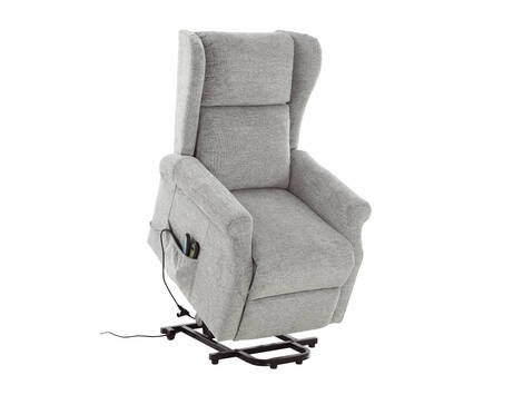 Sillón relax orejero Guesálaz levantapersonas con masaje y calor