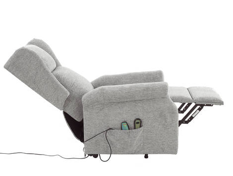 Sillón relax orejero Guesálaz levantapersonas con masaje y calor