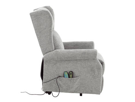 Sillón relax orejero Guesálaz levantapersonas con masaje y calor