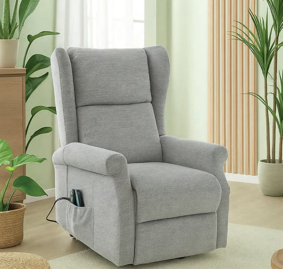 Sillón relax orejero Guesálaz levantapersonas con masaje y calor
