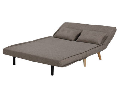 Sofá cama Eslava de apertura sencilla con patas de madera