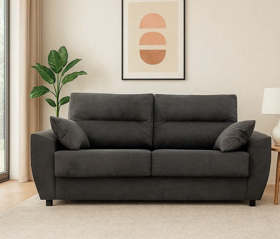 Sofá cama Ezcaba de sistema italiano, cama 140 × 185 cm
