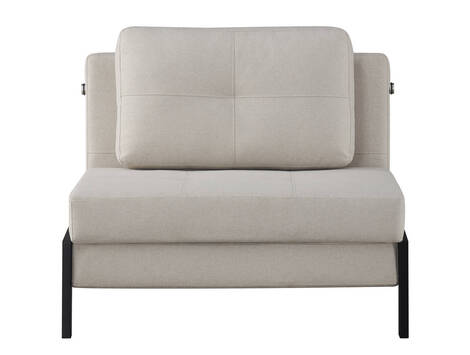 Sofá cama Sarriguren de 1 plaza, fácil apertura y tela easy clean