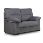 Sofá Echauri de pino con cintas elásticas, 3 y 2 plazas - Green Marengo (gris)