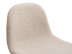 Taburete alto Zizur tapizado easy clean con patas negras
