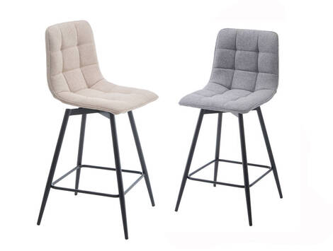 Taburete alto Pitillas giratorio tapizado easy clean