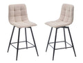 Taburete alto Pitillas giratorio tapizado easy clean - Beige Tostado